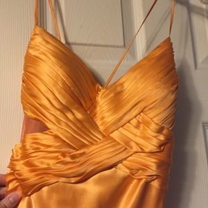 Pageant dress orange